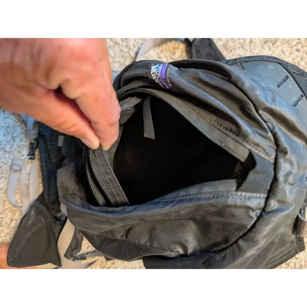 Patagonia Ultralightweight Houdini Black backpack - some damage & signs of use